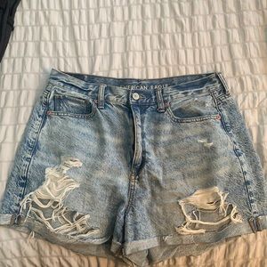 American Eagle High rise mom jean shorts